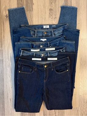Women’s Dark Blue Denim Skinny Jeans Bundle - Good American/Kensie/ Pilcro